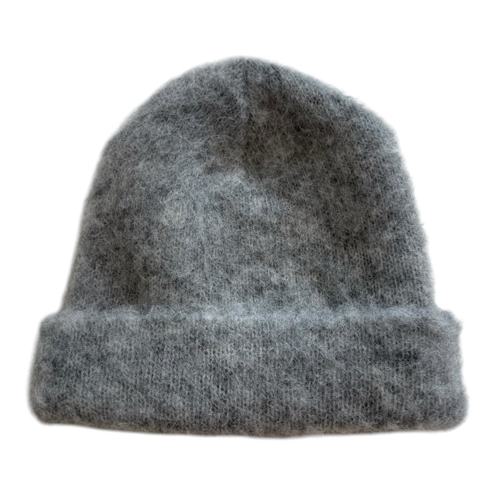 Varma | Icelandic Wool Knitted Brushed Hat - Grey